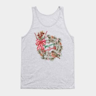 Christmas Wreath decor Tank Top